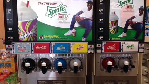 7-Eleven Sprite 6 Mix Slurpee Translite Signs